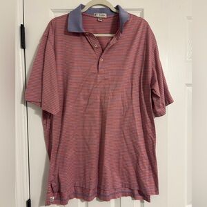 Peter Millar Men’s Polo | Striped Golf Shirt | Classic Fit | Short Sleeve